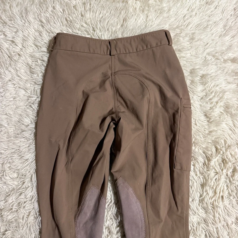 Women’s Size 26R Tan Stevie Equestrian Knee Patch Horseback Riding Breeches - Picture 5 of 8